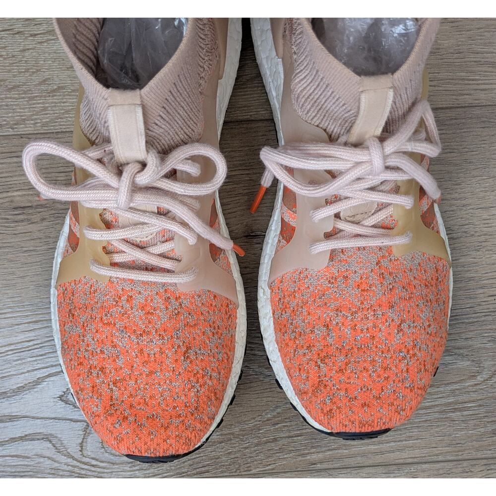 Adidas Womens Ultraboost X All Terrain LTD 8.5 Orange Pink Running Primeknit - Picture 2 of 10
